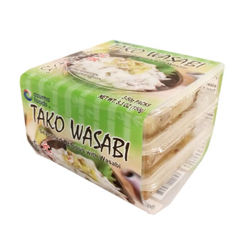 AZUMA FOOD TAKO WASABI 3P       12/5.30 OZ