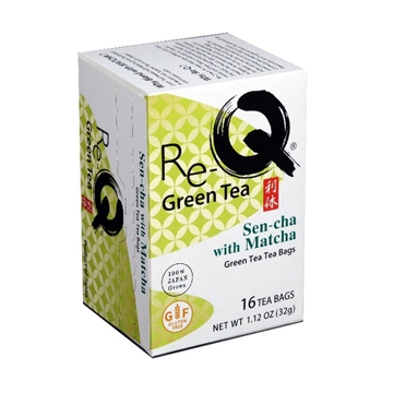 MAEDA RE-Q GREEN TEA BAG W/MATCHA  6/16 PK