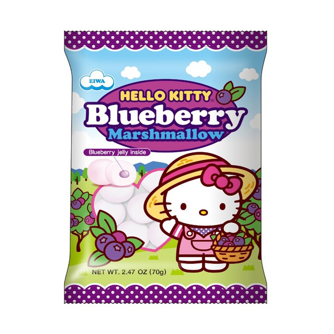 HELLO KITTY BLUE BERRY MARSHMALLOW 2/6/2.47 OZ