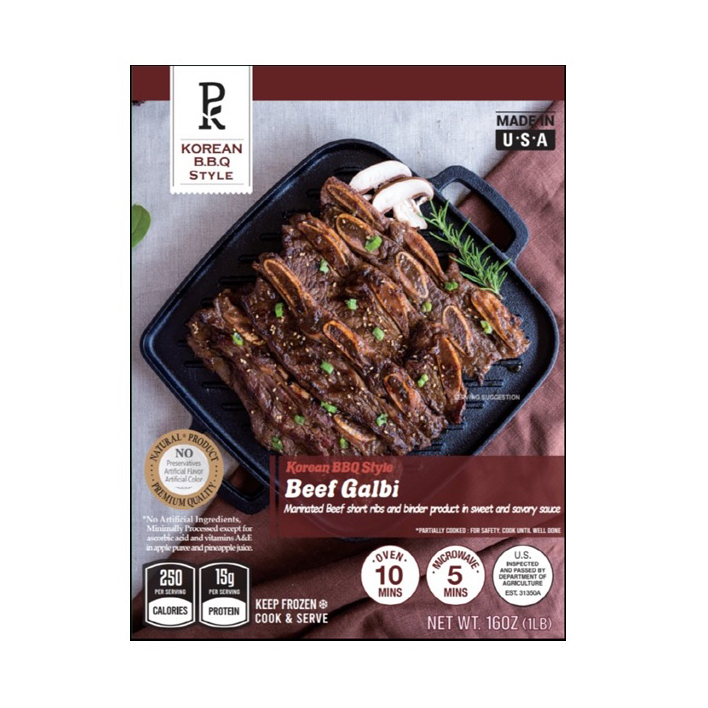 EMART PK KOREAN BBQ STYLE BEEF SHORT RIBS GALBI 12/16.00 OZ