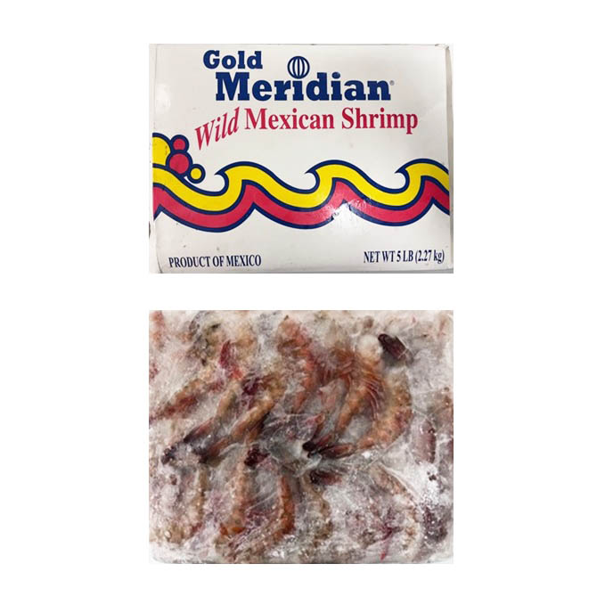 GOLD MERIDIAN MEXICAN SHRIMP 16-20 MEXICO WILD  10/5.00 #