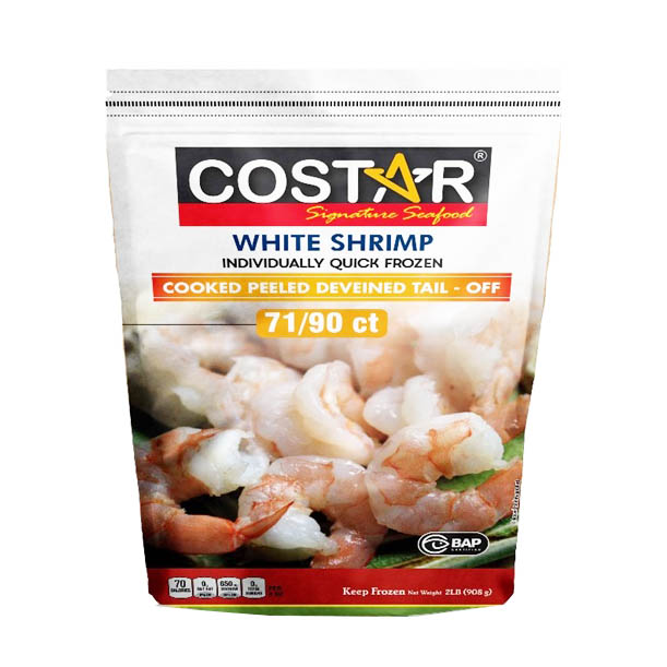 COSTAR COOKED SHRIMP PDTF 71-90 IND 5/2#