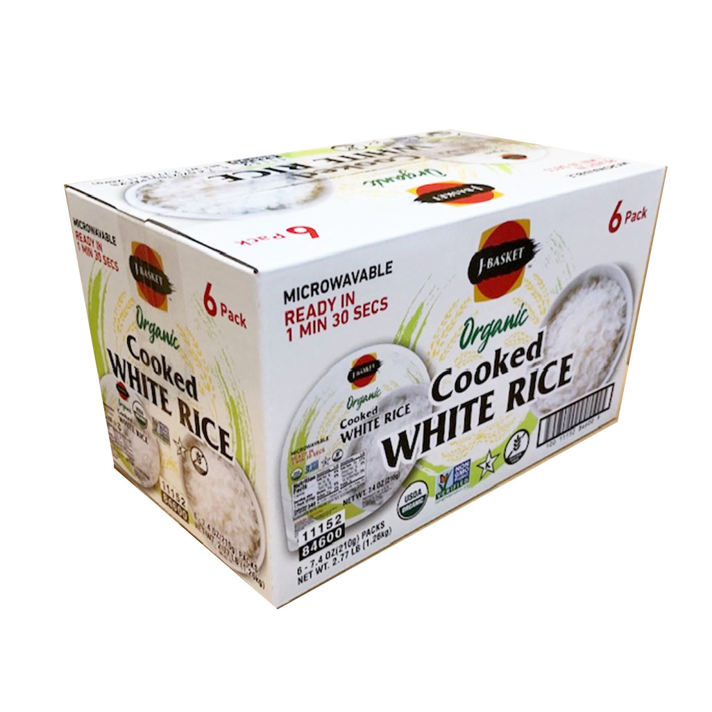 JB ORG'C COOKED WHITE RICE     6/7.40 OZ