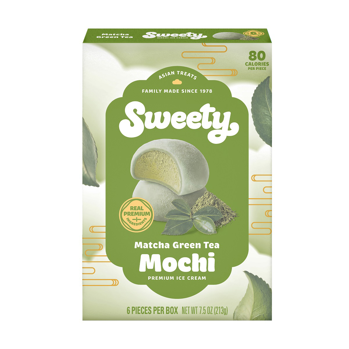 SWEETY MOCHI ICE MATCHA GRN TEA 6/7.5 OZ