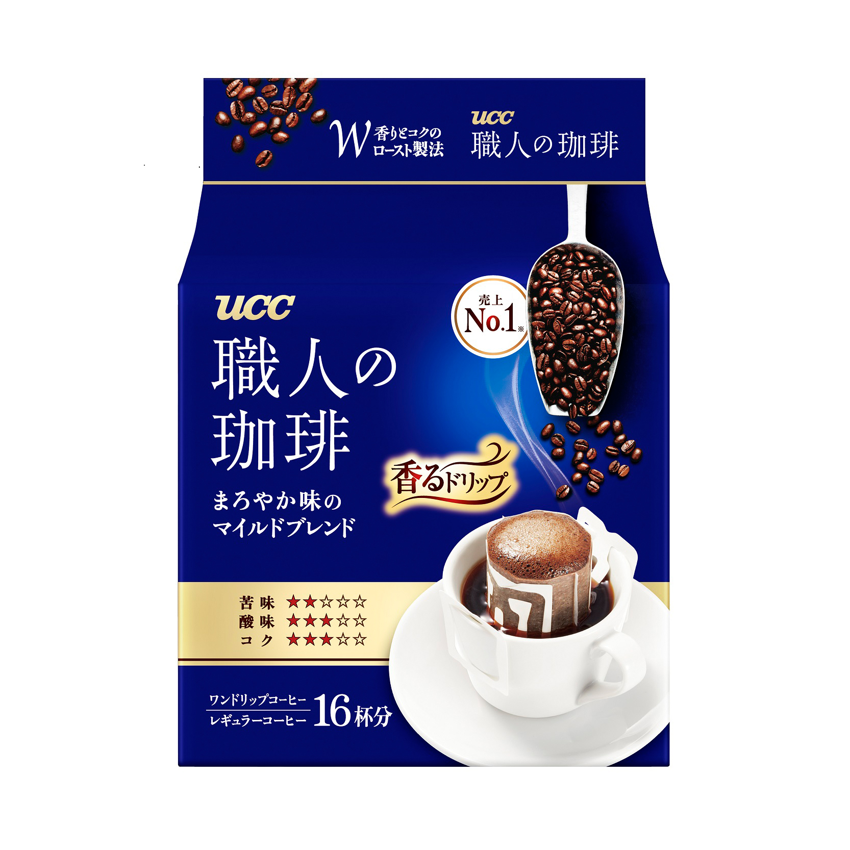 UCC COFFEE DRIP MILD BLEND 16P 2/6/3.95Z