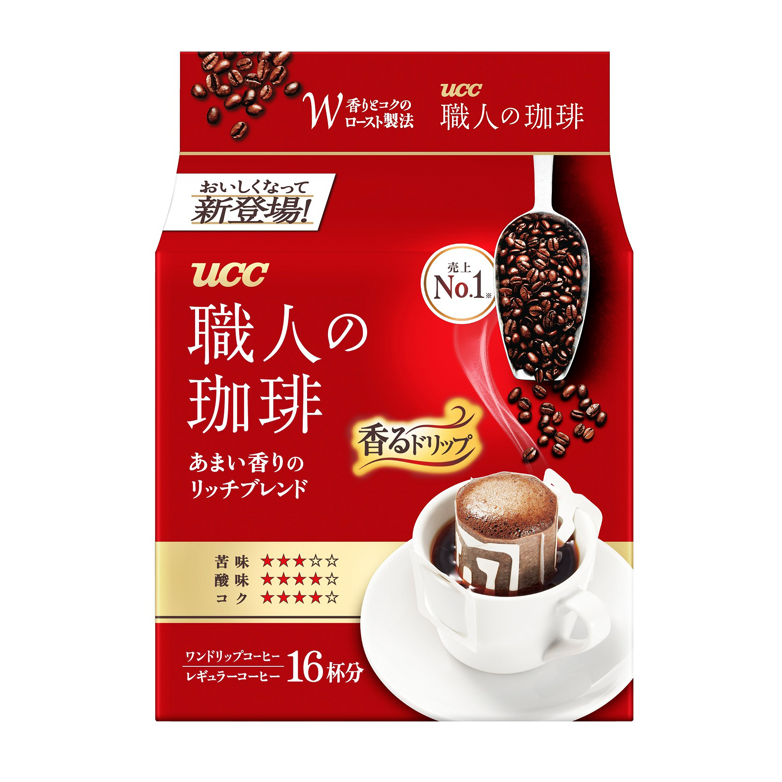 UCC COFFEE DRIP RICH BLEND 16P 2/6/3.95Z
