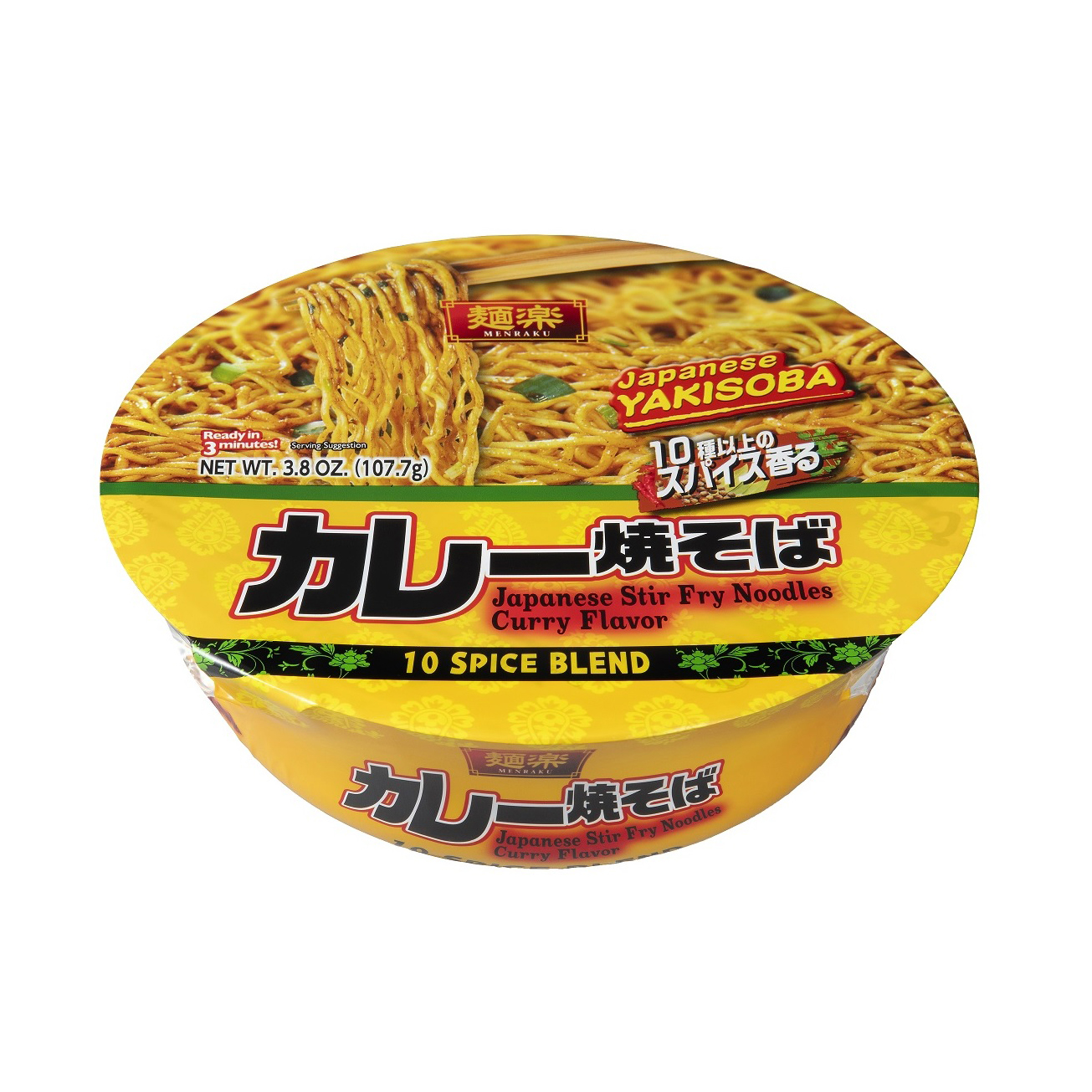 HIKARI MENRAKU YAKISOBA CURRY 12/3.80 OZ