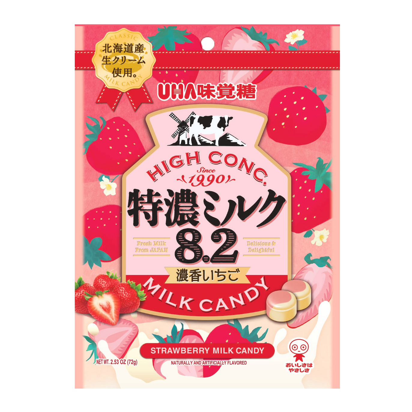 UHA MIKAKUTO MILK CANDY STWBRY 24/2.53 Z