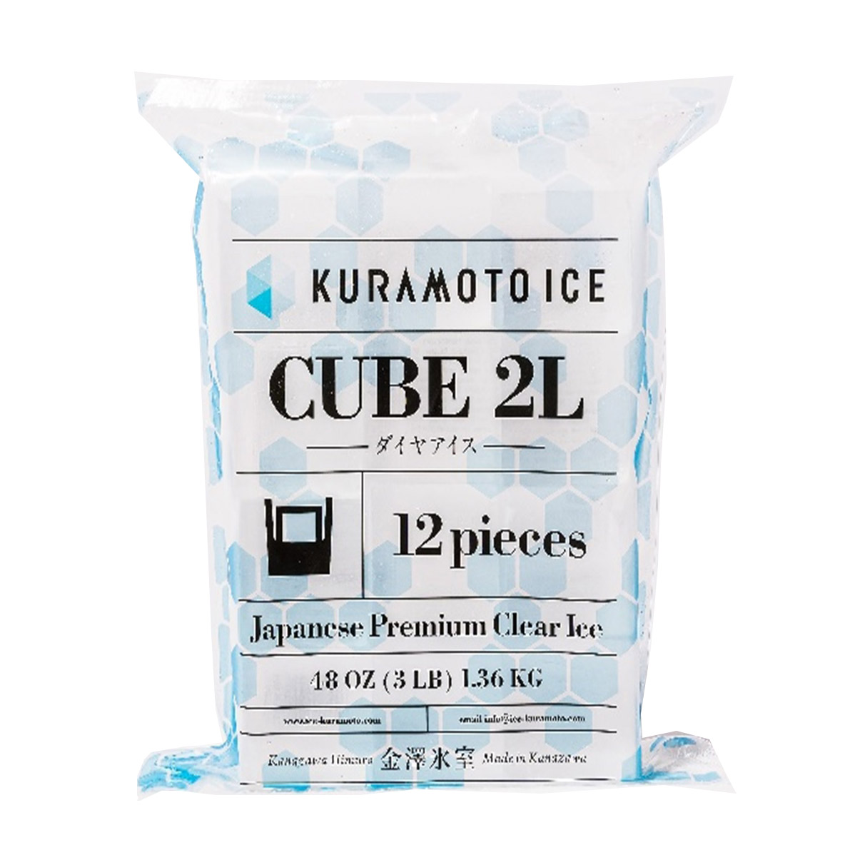 KURAMOTO CLEAR ICE CUBE 2L 12P 12/3.00 #