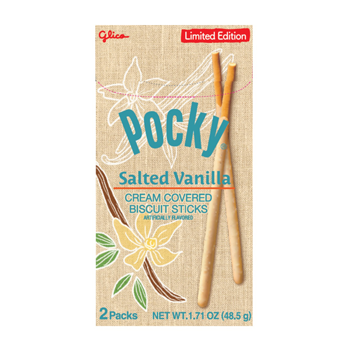 GLICO POCKY SALTED VANILLA 2P12/10/1.71Z