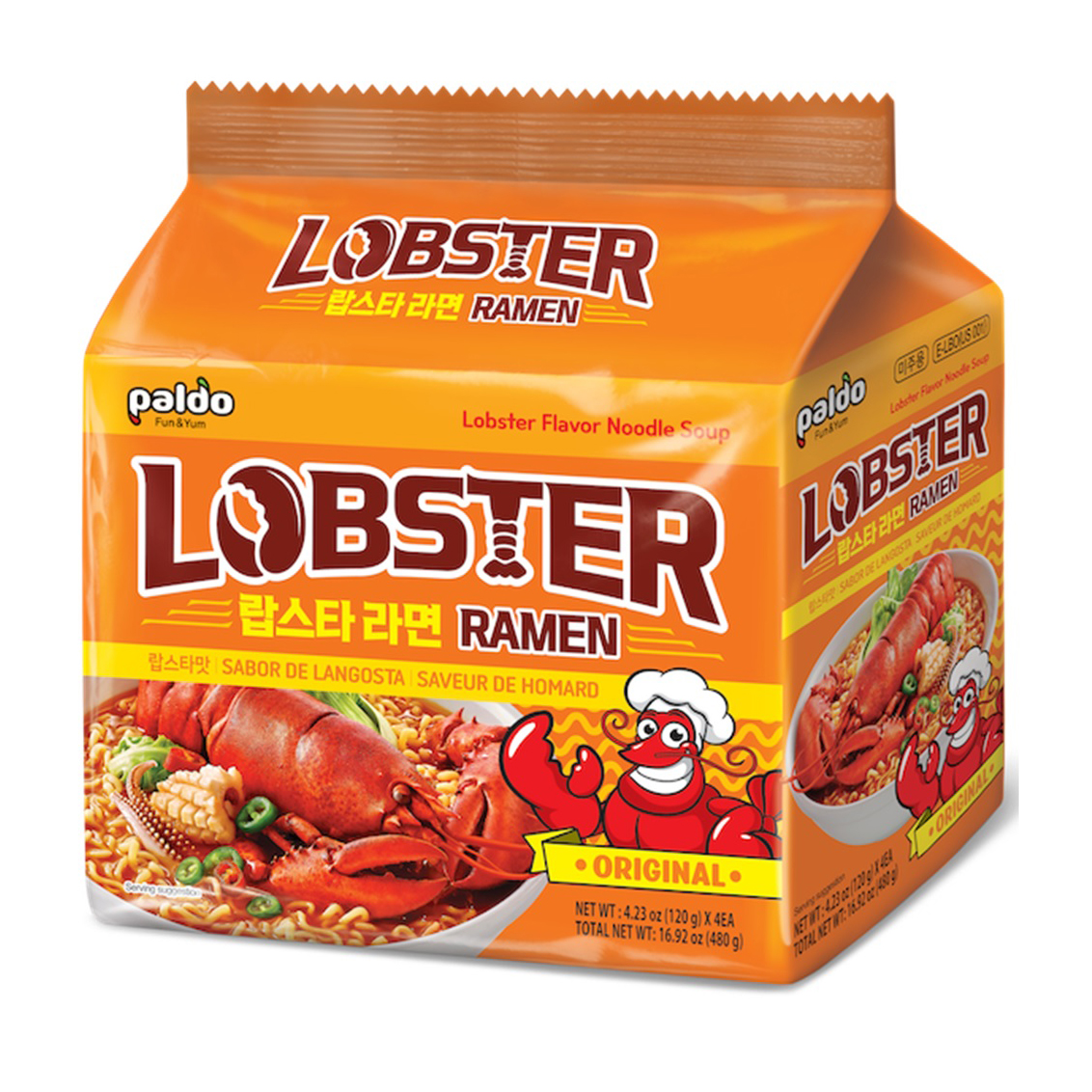 PALDO LOBSTER RAMEN 4P        4/16.92 OZ