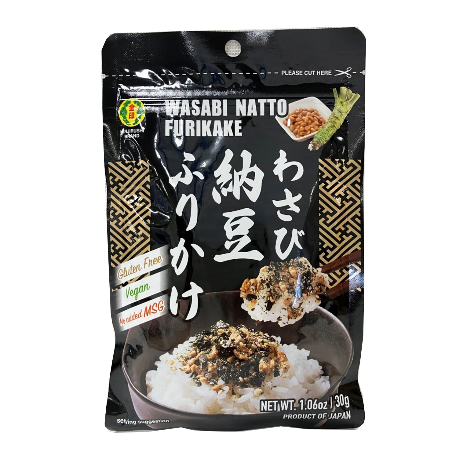 KINJIRUSHI WASABI NATTO FURIKAKE 6/10/1.06 OZ