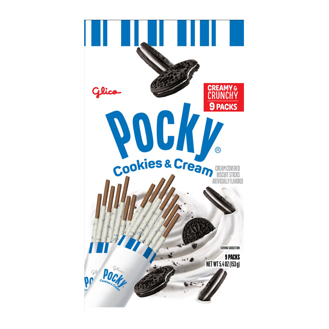 GLICO POCKY COOKIE & CREAM 9P 4/5/5.40 Z