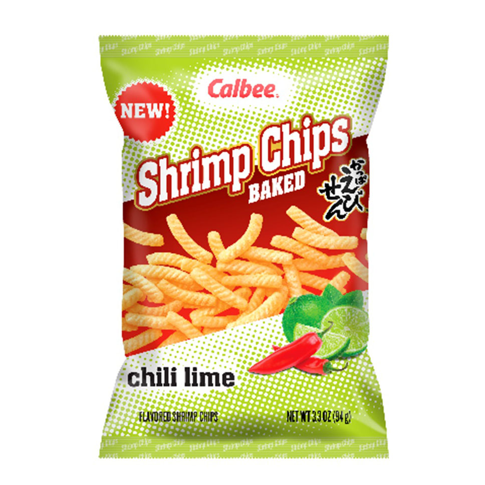 CALBEE SHRIMP CHIPS CHILI LIME 12/3.3 OZ