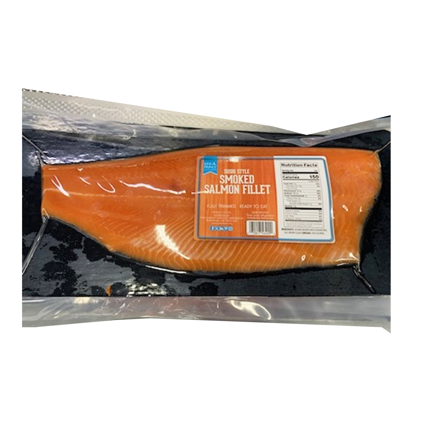 KING&PRINCE SUSHI STYLE SMOKED SALMON FILLET COHO TE FRM USA 22.00 #