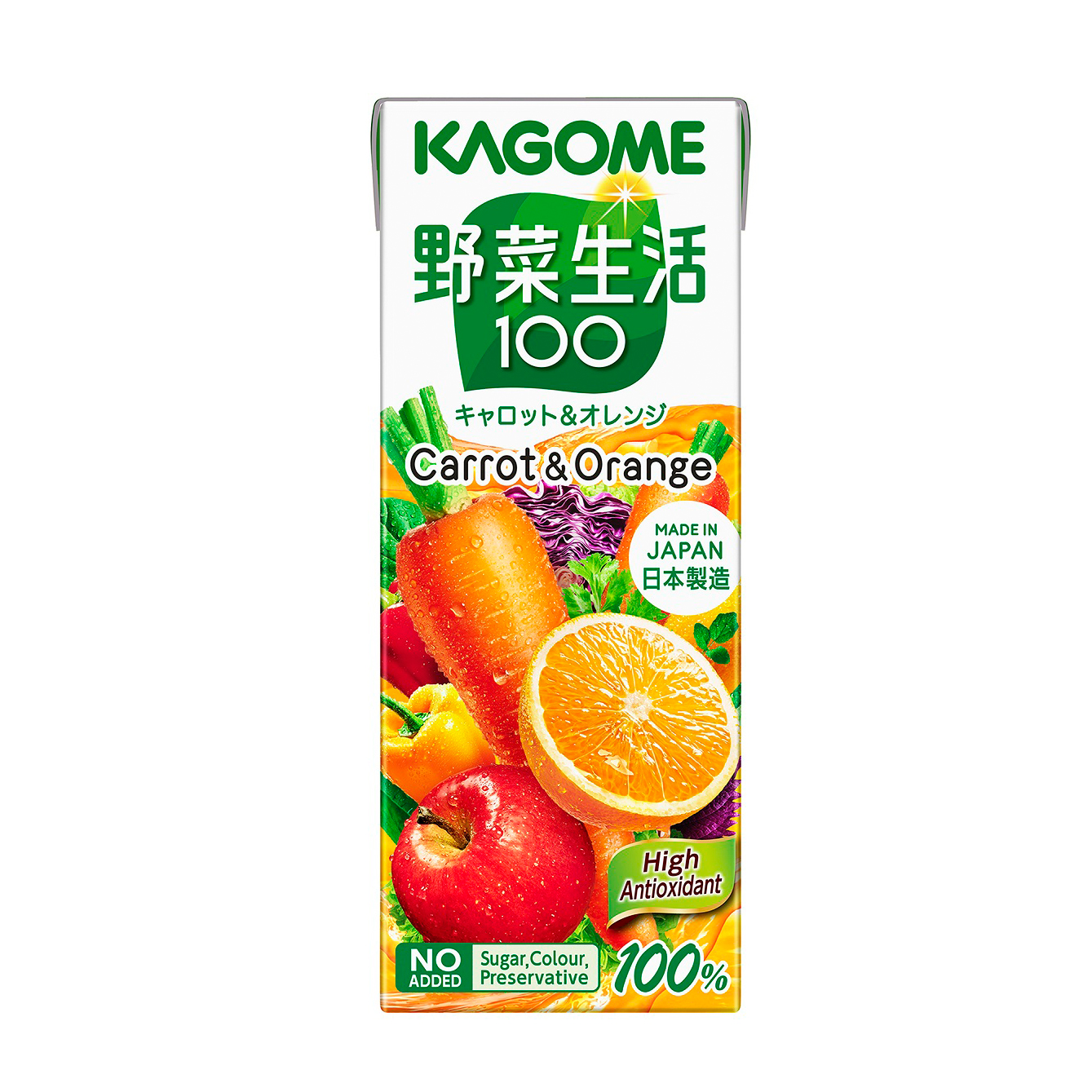 KAGOME YASAI VEGETABLE SEIKATSU CARROT & ORANGE JUICE2/12/6.76 FZ