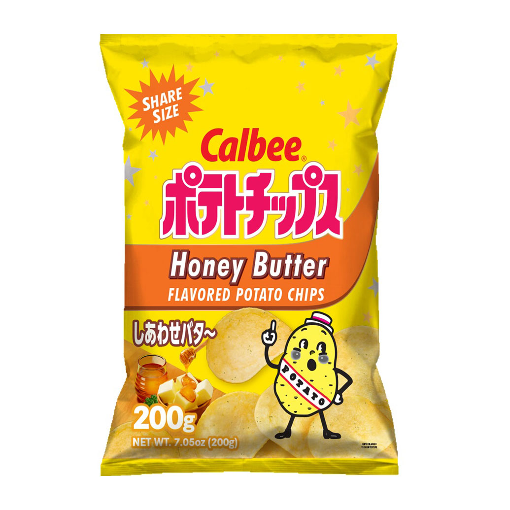 CALBEE POTATO CHIPS HONEY BUTTER 12/7.05 OZ