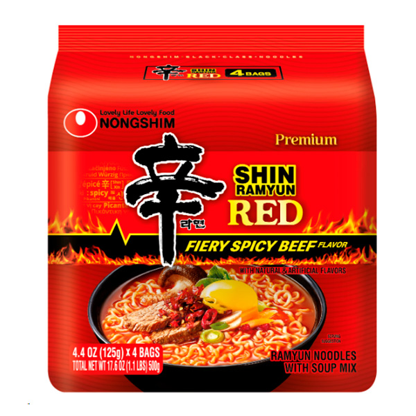 NONG SHIN SHIN RAMYUN RED 4PC        8/19.0 OZ