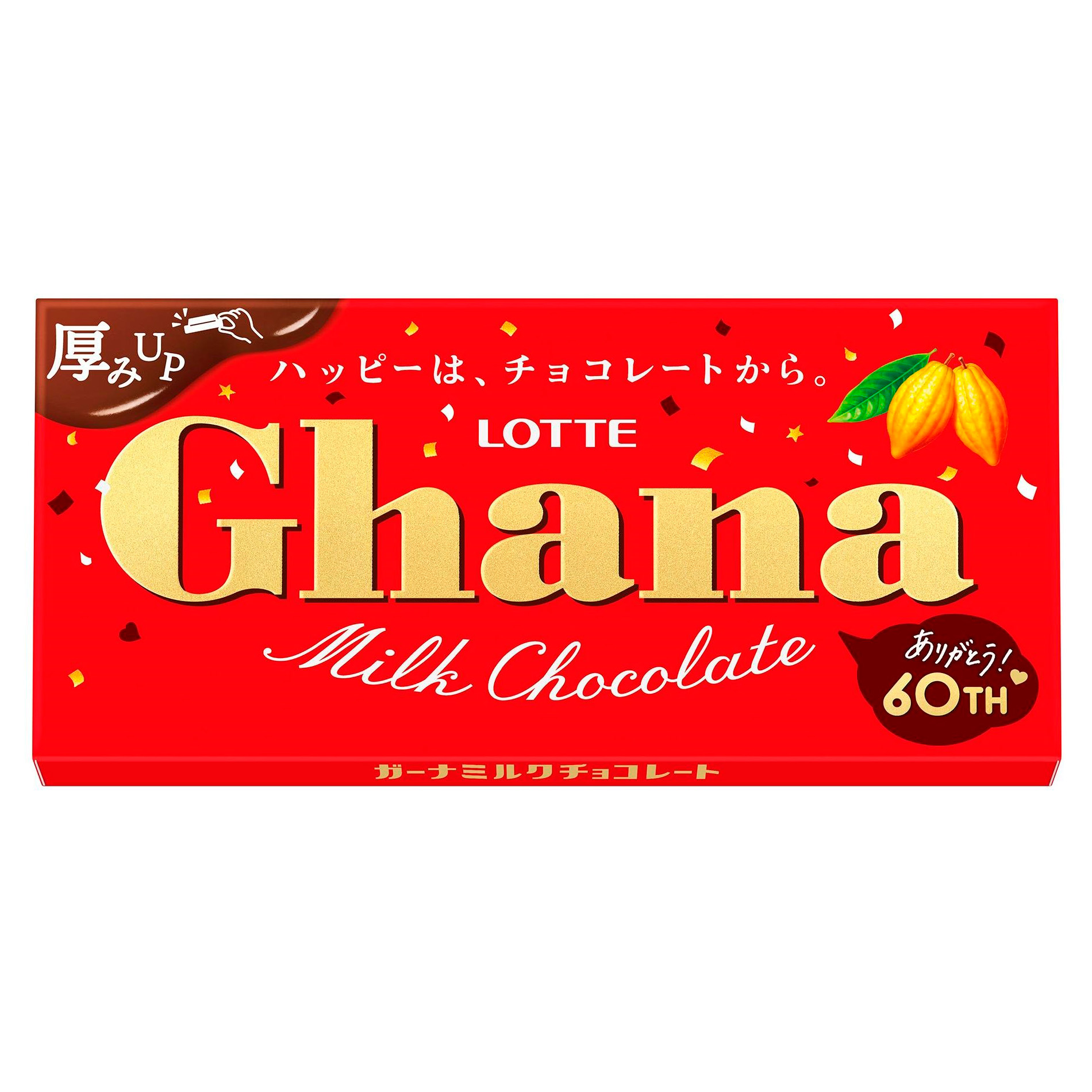 LOTTE GHANA MILK CHOCOLATE 12/10/1.76 OZ