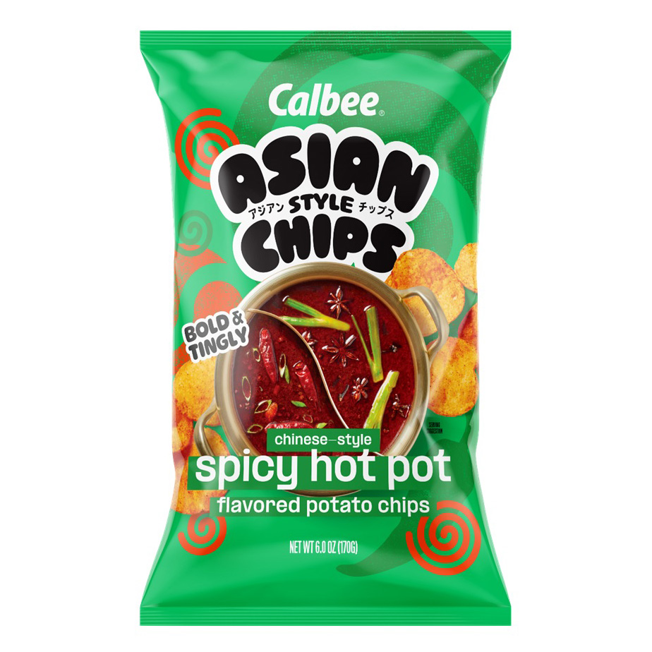 CALBEE ASIAN STYLE CHIPS SHINESE STYLE SPICY HOT POT 12/6.00 OZ