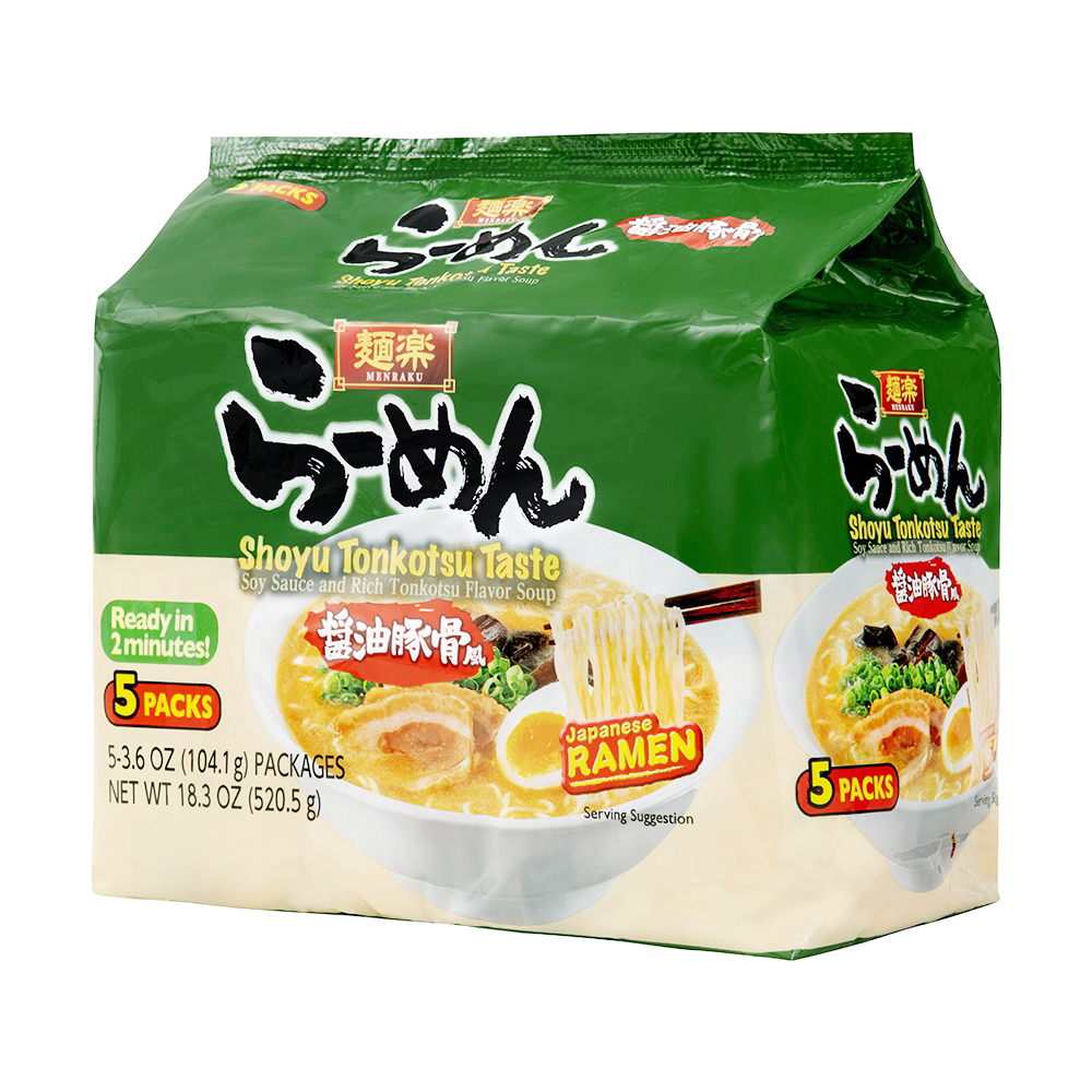 HIKARI MENRAKU SHOYU TONKOTSU TASTE 5P 6/18.30 OZ