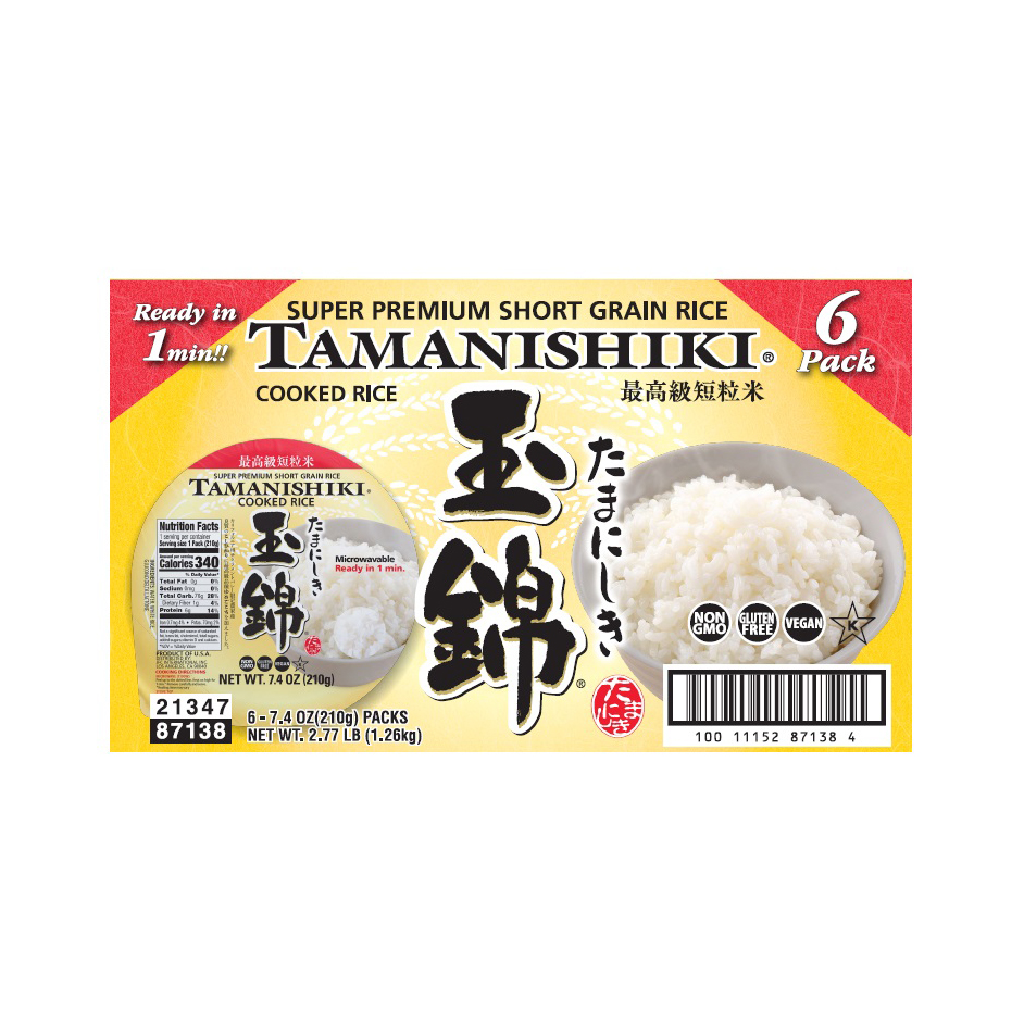 TAMANISHIKI SUPER PREMIUM COOKED RICE 6/7.40 OZ