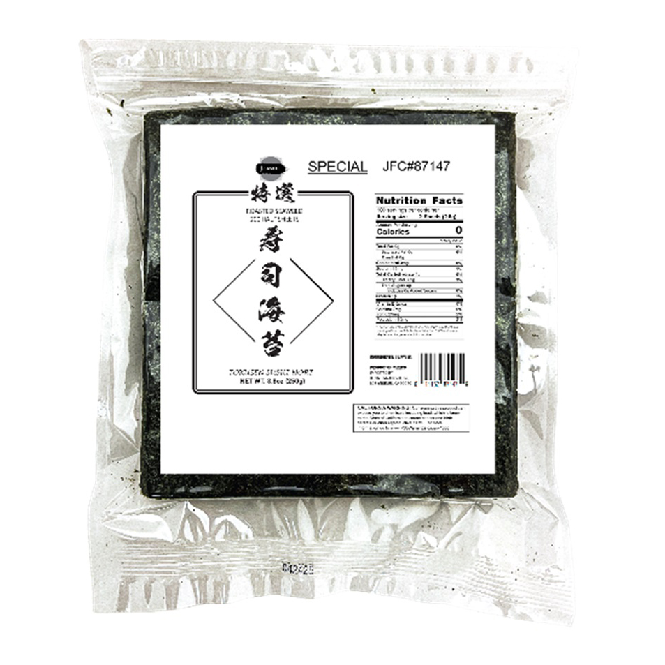 J-BASKET SUSHI NORI SPECIAL M HALF   5/200 SHT