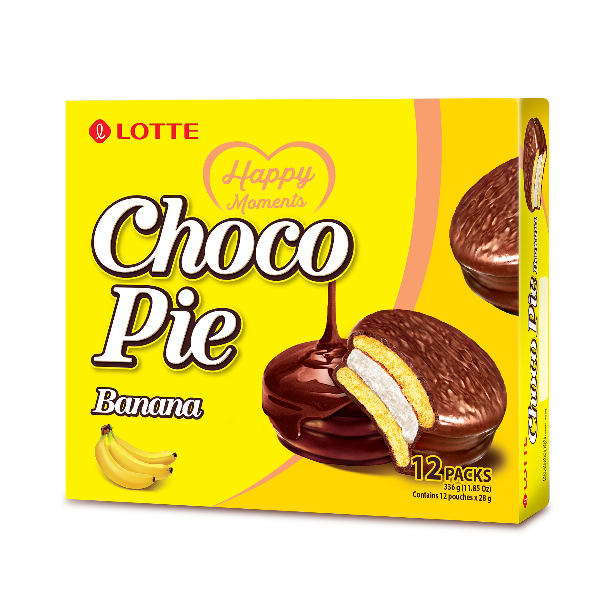 LOTTE CHOCO PIE BANANA 12P  8/11.85 OZ