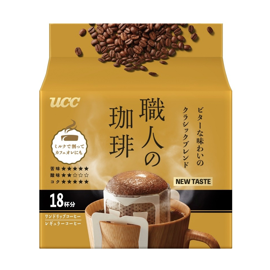 UCC COFFEE DRIP BITTER CLASSIC BLEND 18P 2/6/4.44 OZ
