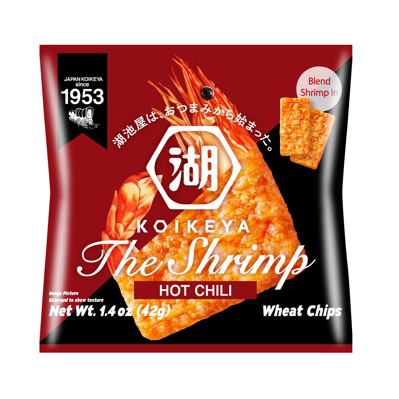 KOIKEYA THE SHRIMP HOT CHILI  12/1.40 OZ