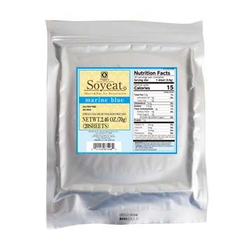 NAGAI SOYEAT SOY PAPER SHEET WRAP MARINE BLUE 20P 10/2.50 OZ
