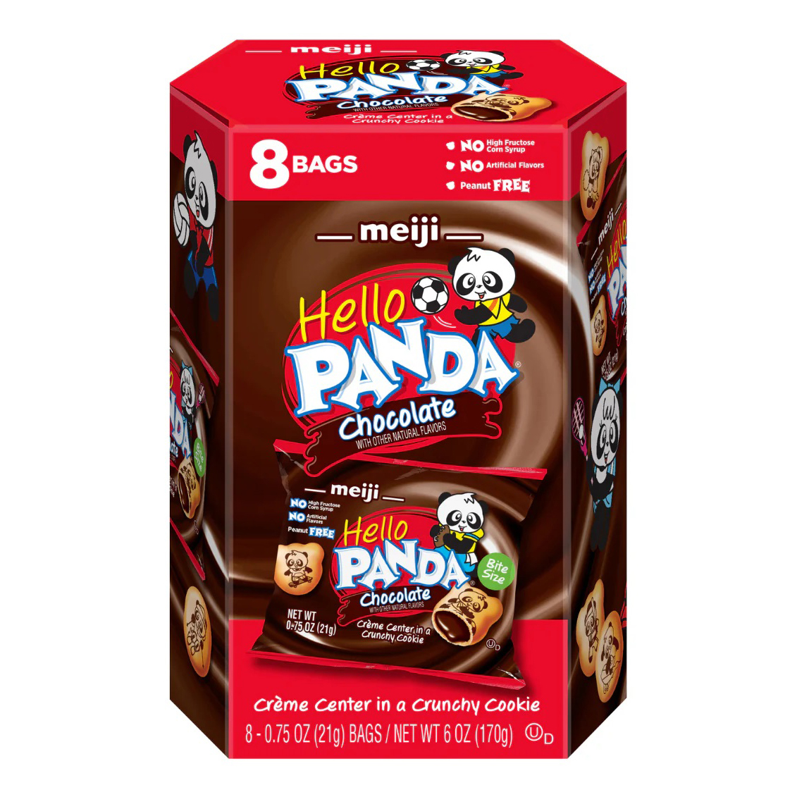 MEIJI HELLO PANDA CHOCOLATE 8P 8/6.00 OZ