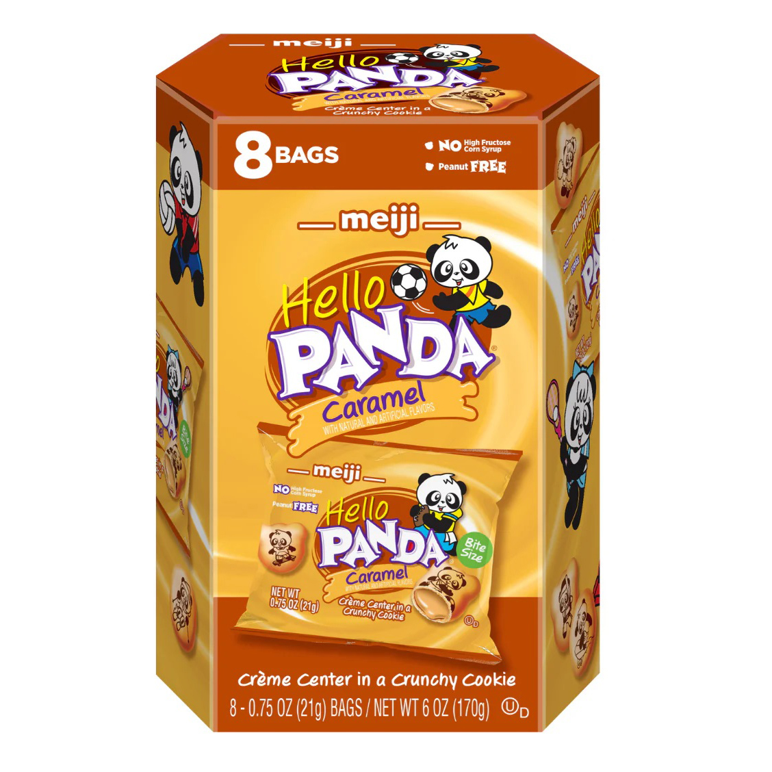 MEIJI HELLO PANDA CARAMEL 8P   8/6.00 OZ