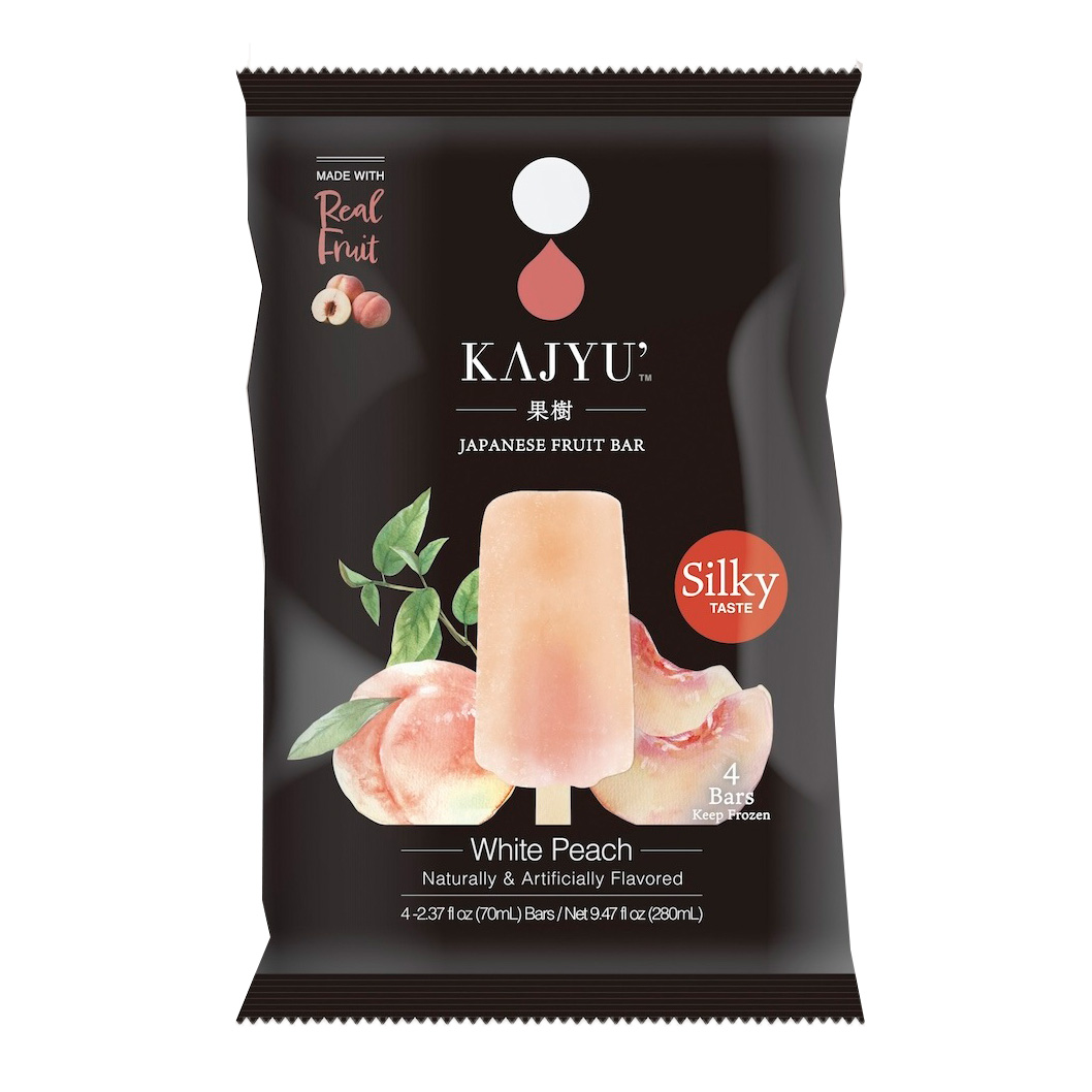 KAJYU' WHITE PEACH DESSERT POPS 4P 8/9.47 FZ