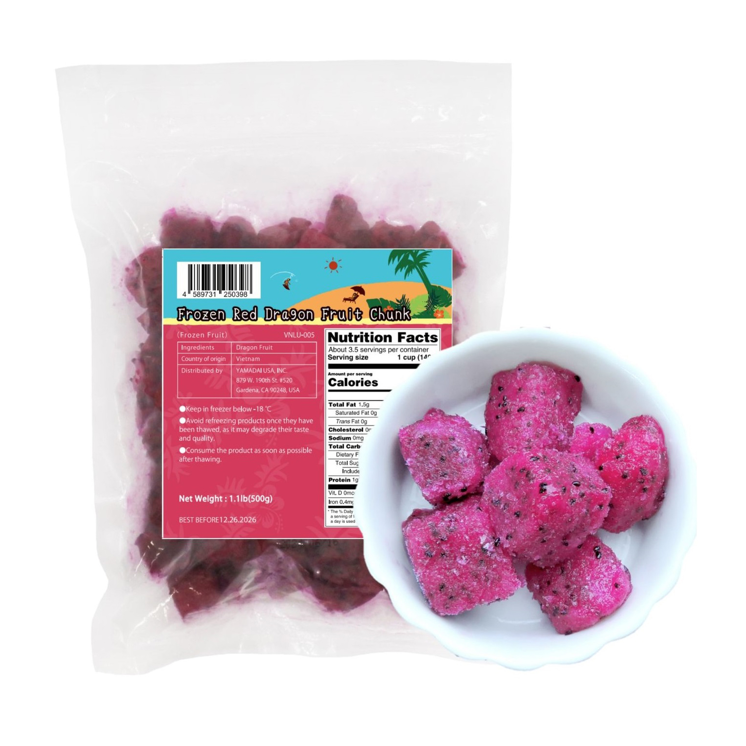 YAMADAI RED DRAGON FRUIT CHUNK 20/1.10 #