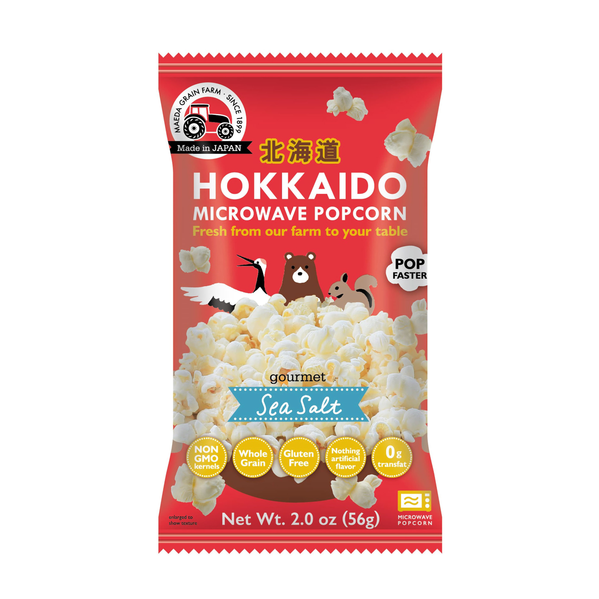 MAEDA HOKKAIDO MICROWAVE POPCORN SEA SALT 10/12/2.00 OZ