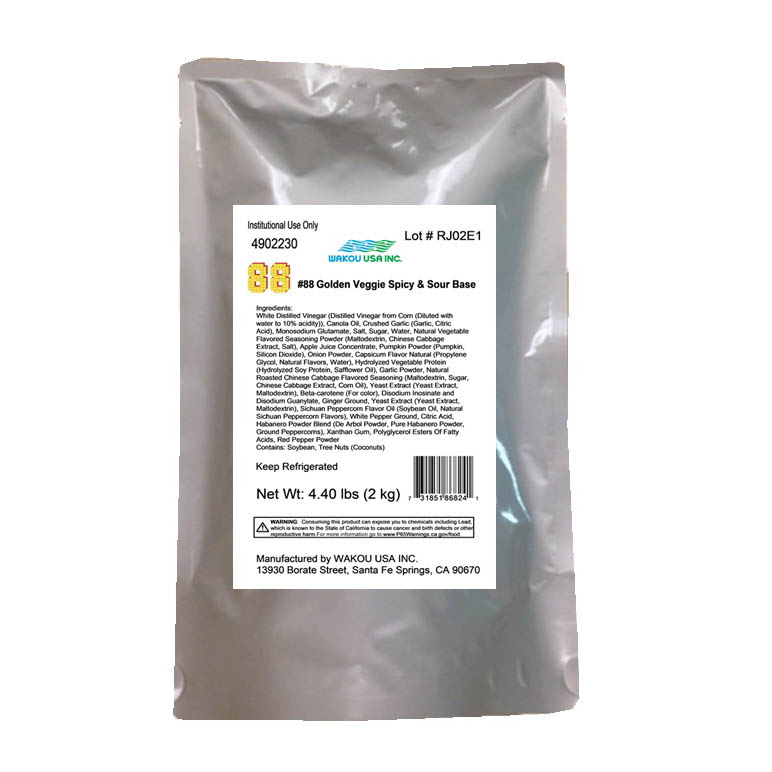 WAKOU #88 GOLDEN VEGGIE SPICY & SOUR BASE 4902230 6/4.40 #