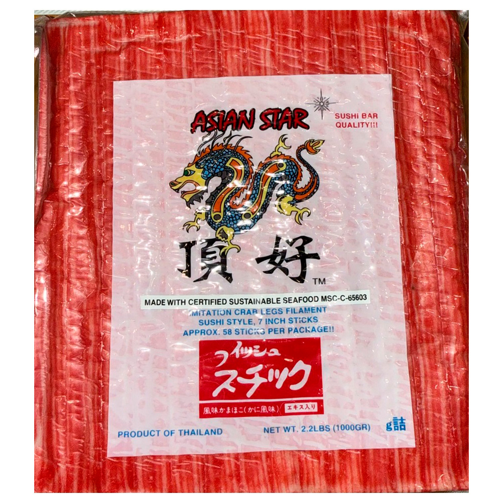 ASIAN STAR KANIKAMA MAKI SUSHI STYLE 7 INCH STICK MSC THAILAND  10/2.20 #