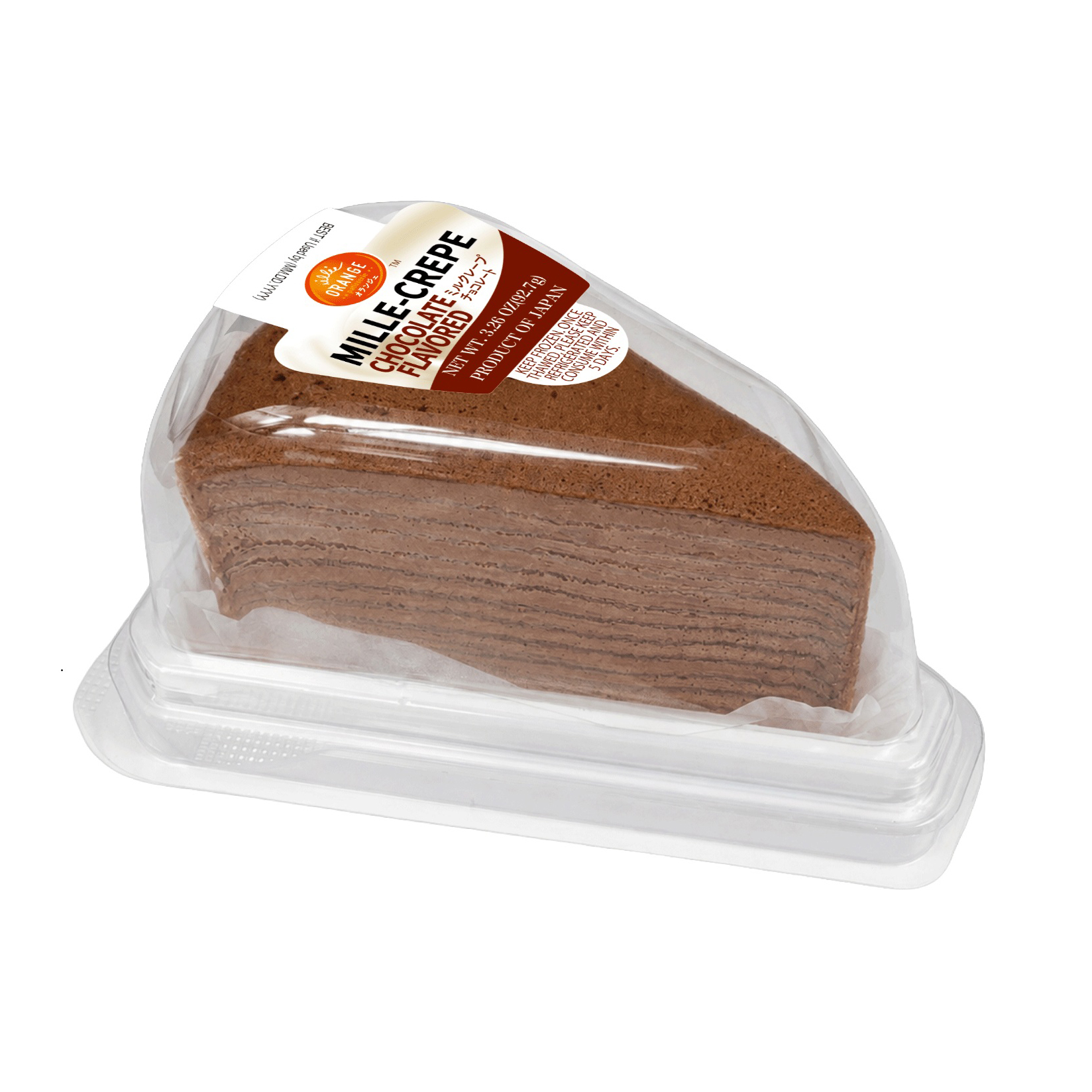 ORANGE MILLE-CREPE CHOCOLATE 8/3.26 OZ