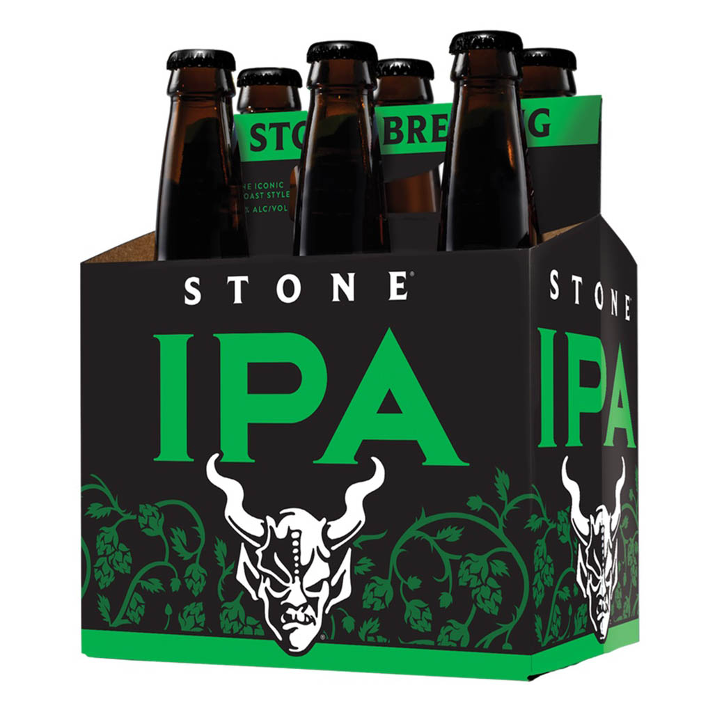 STONE IPA BEER BOTTLE     4/6PK/12.00 FZ