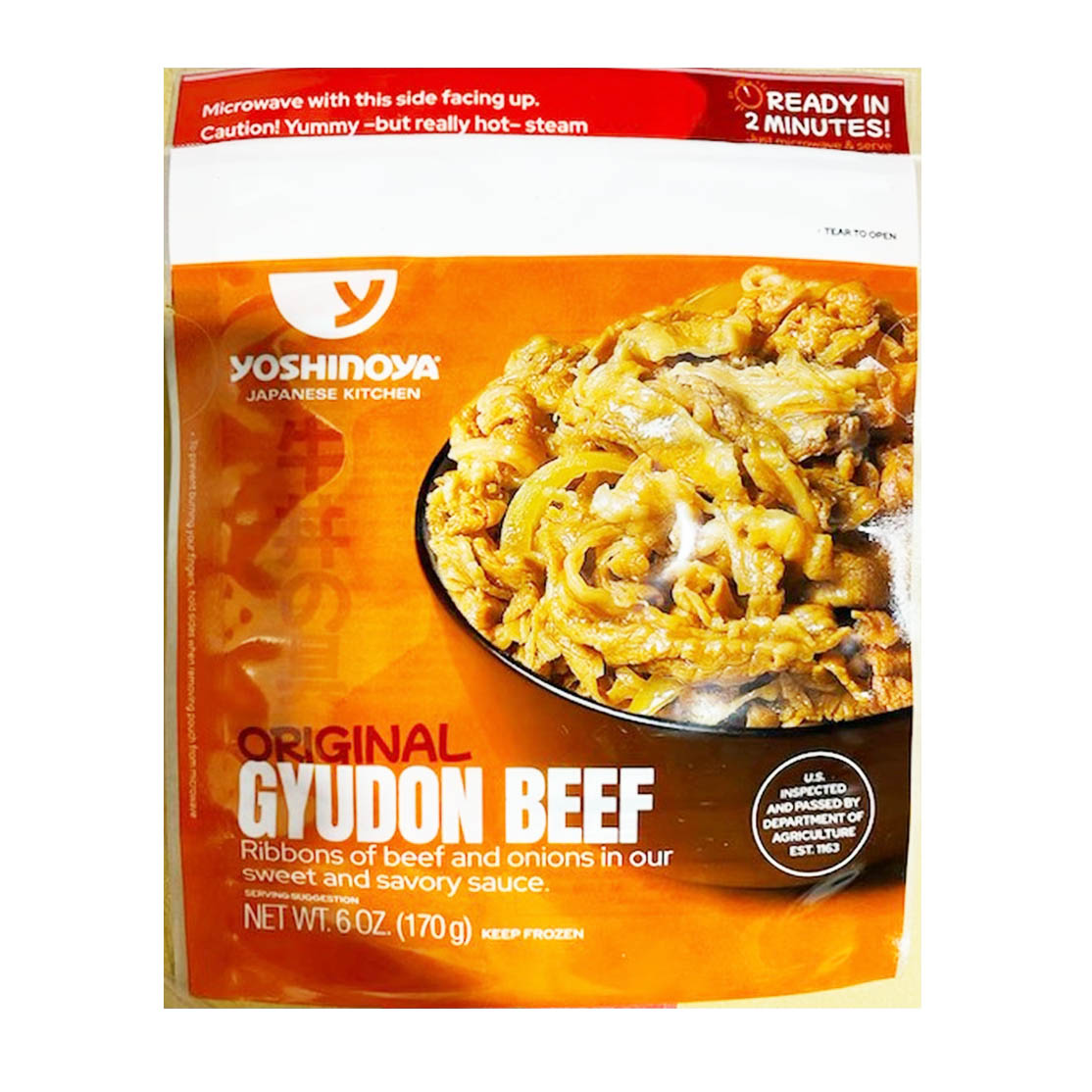 YOSHINOYA GYUDON BEEF RIBBONS OF BEEF & ONION  24/6.00 OZ