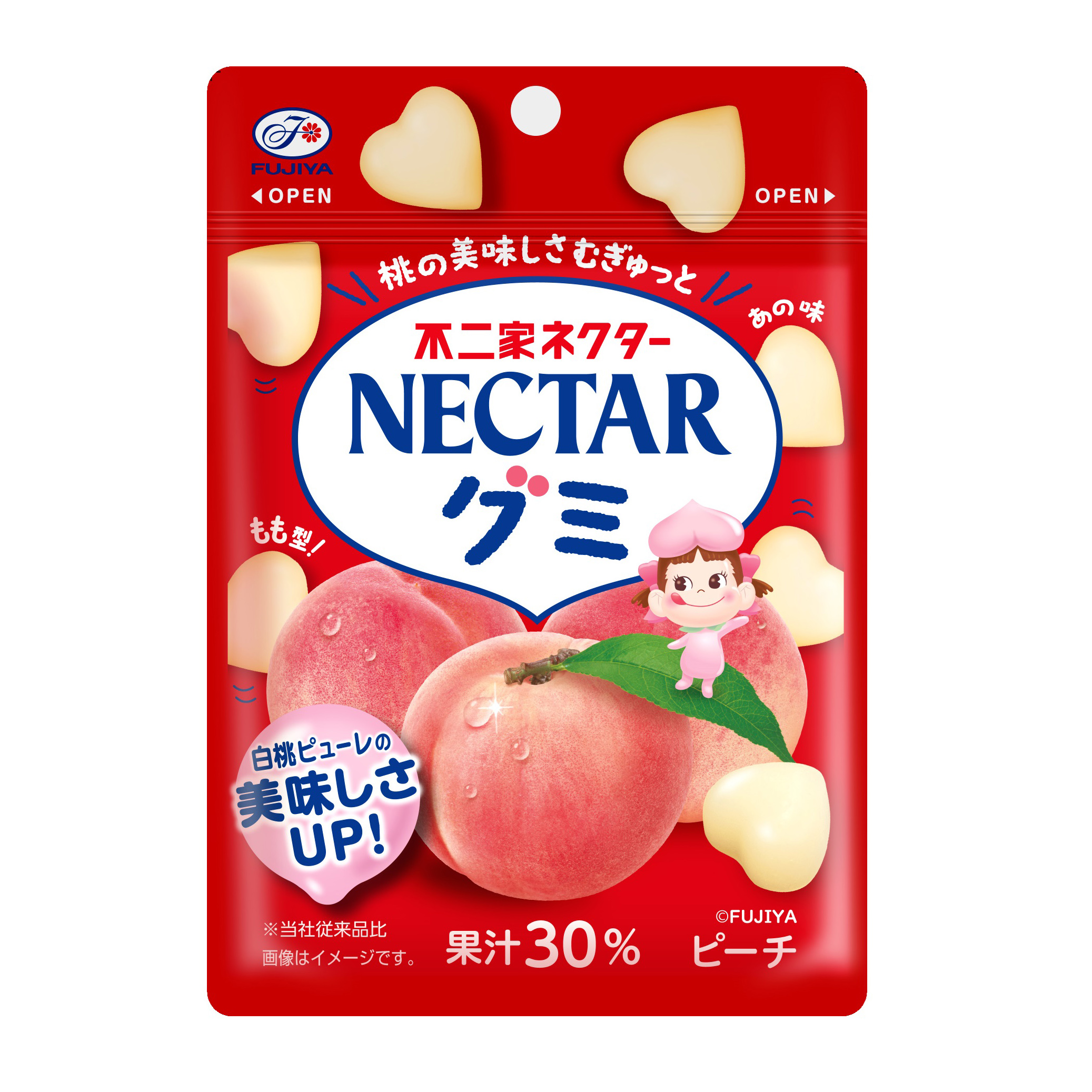 FUJIYA NECTAR GUMMY PEACH  12/10/1.69 OZ