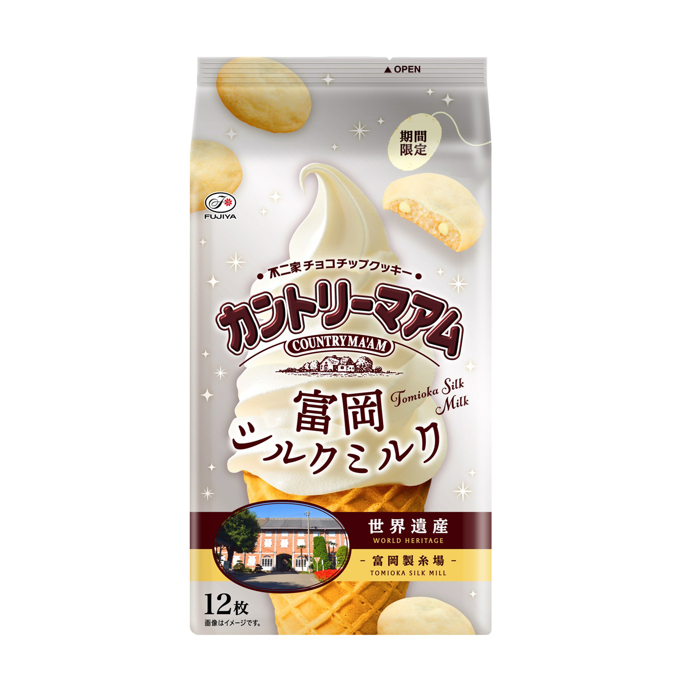 FUJIYA COUNTRY MAAM TOMIOKA SILK MILK4/5/3.8OZ