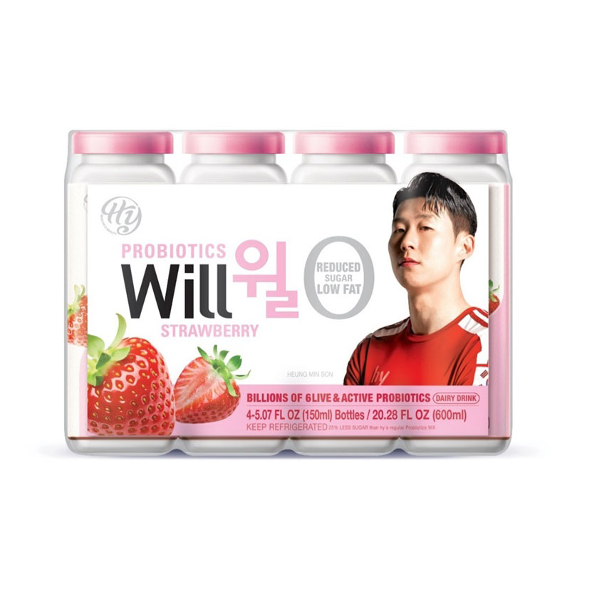 HY PROBIOTICS DAIRY DRINK WILL STRAWBERRY 10/4P/5.07 FZ