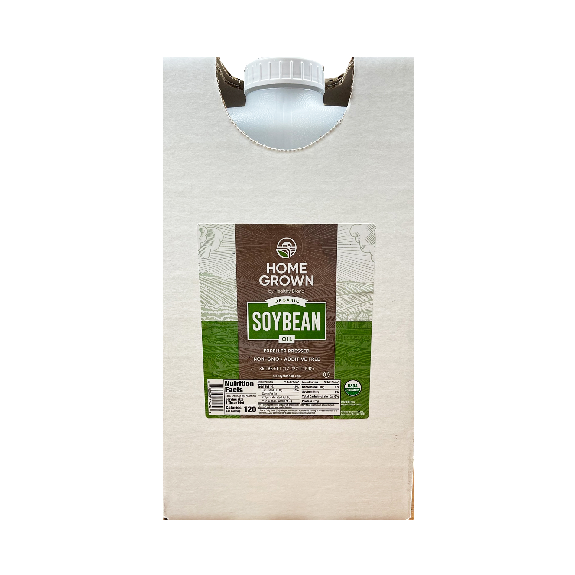 HOME GROWN ORGANIC SOYBEAN OIL     35.00 #
