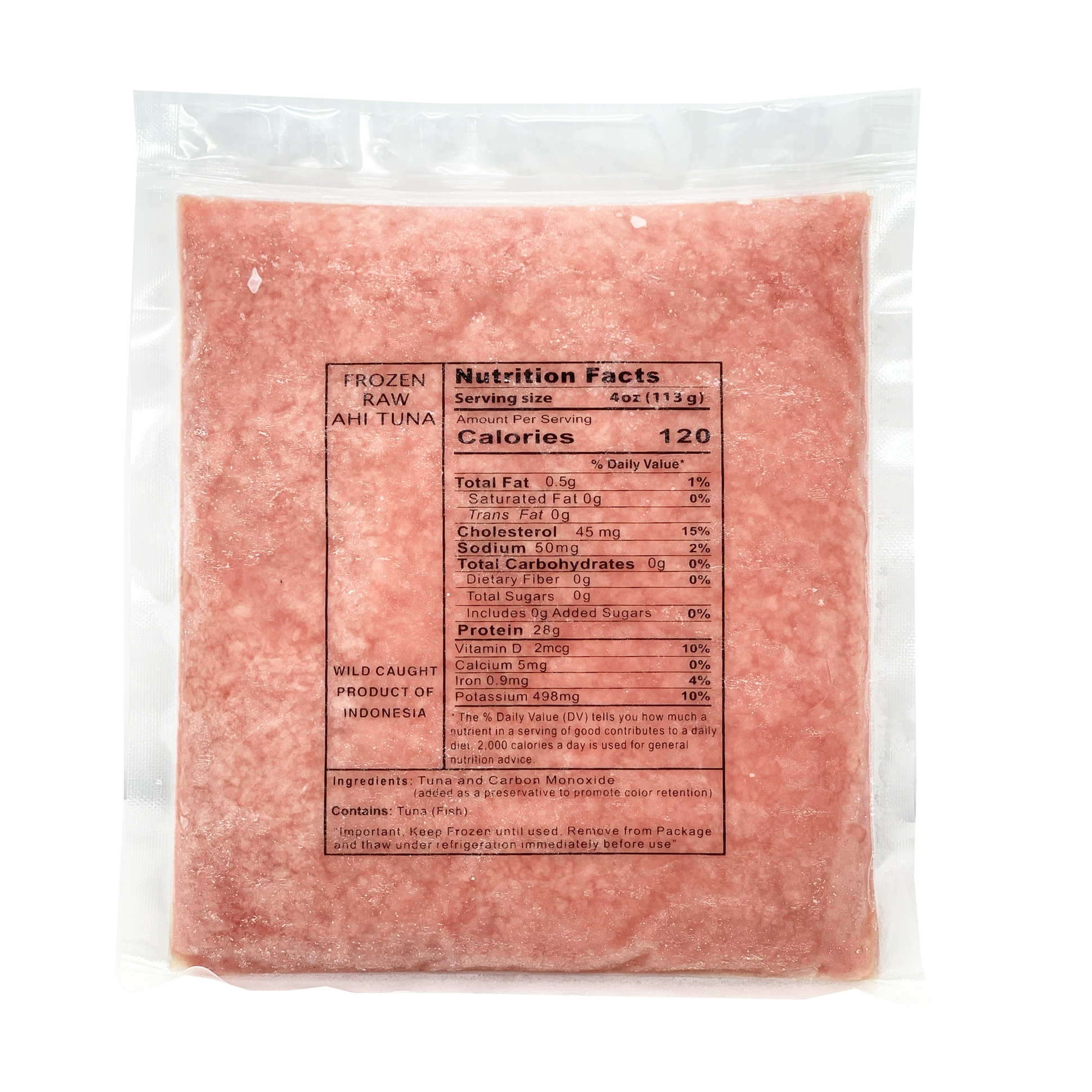 PT YELLOWFIN TUNA GROUND MEAT FROZEN WILD INDONESIA 10/1.00 #