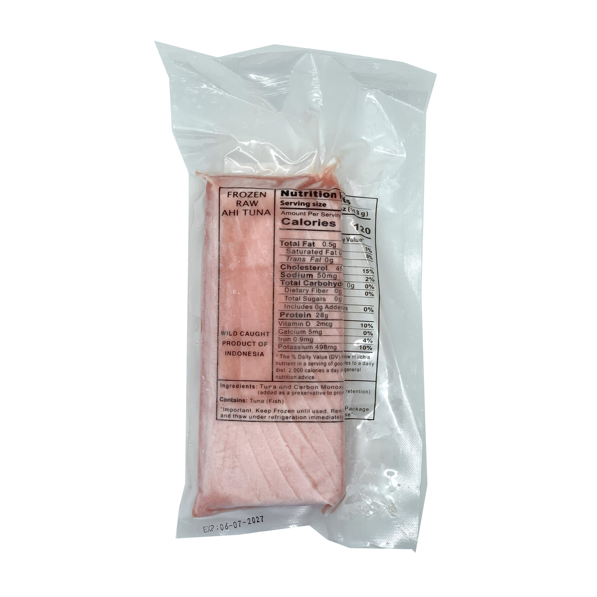 PT YELLOWFIN TUNA SAKU FROZEN WILD INDONESIA   10.00 #