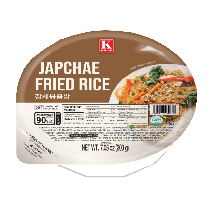 K BROS JAPCHAE FRIED RICE     12/7.05 OZ