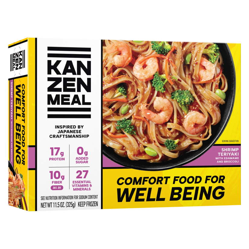 KANZEN MEAL SHRIMP TERIYAKI WITH EDAMAME AND BROCCOLI PASTA  8/11.50 OZ