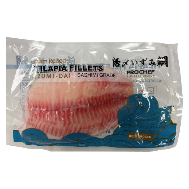 PROCHEF IZUMIDAI TILAPIA FILLET 9 OZ UP FARM TAIWAN 22 #